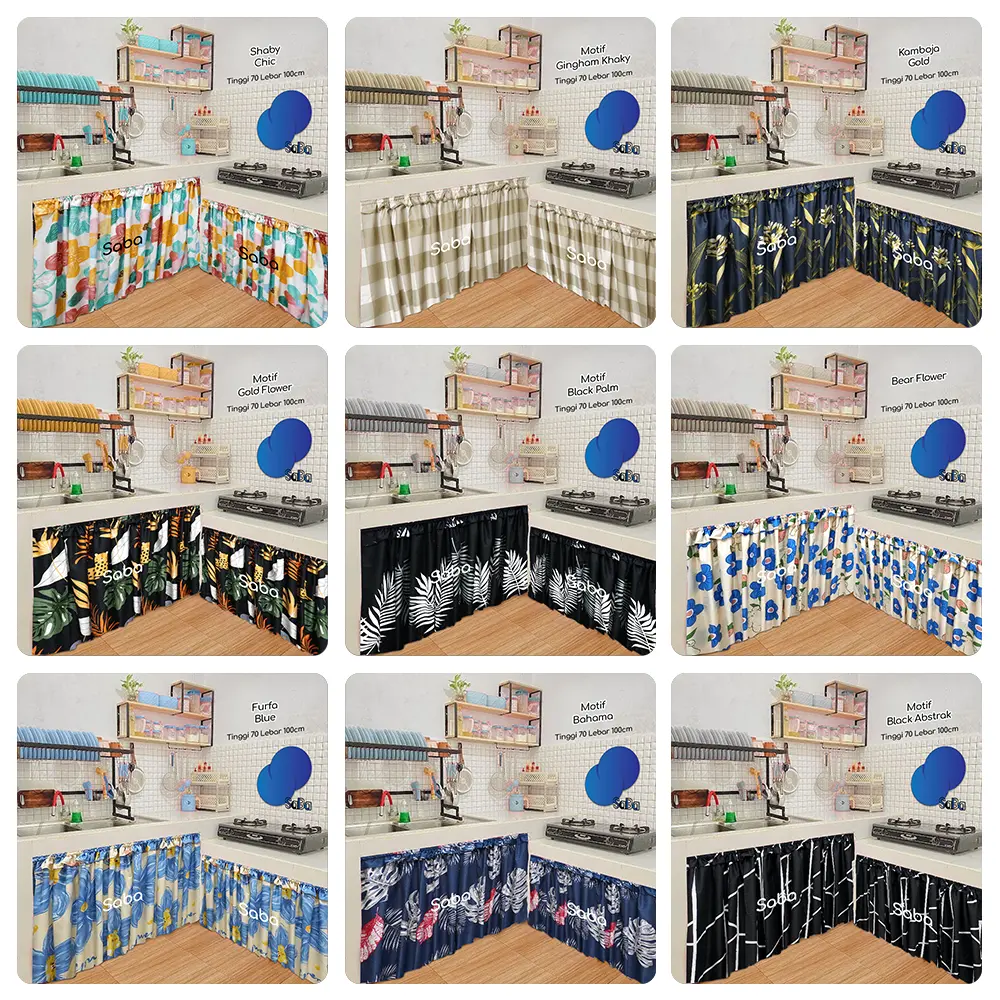 (PROMO TERMURAH) Gorden Kolong Karakter| Korden Kolong Lucu| Hordeng Kolong Dapur| Gorden Minimalis|
