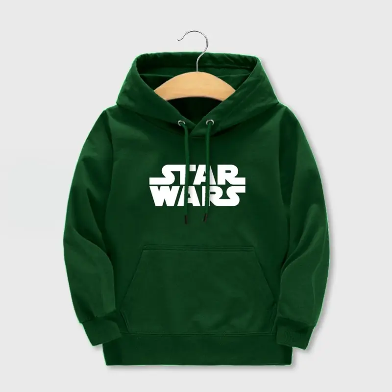 Jaket Sweater Hoodie Anak Laki-Laki Perempuan Sablon STARWARS Umur 2-12 Tahun Fashion Hodie 3