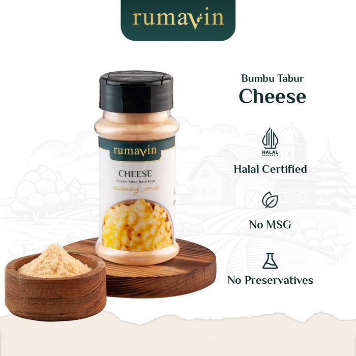 Gambar Rumavin - Bumbu Tabur Premium Keju (Cheese) No MSG Botol 70gr dari Rumavin Official Store Kab. Tangerang Tokopedia