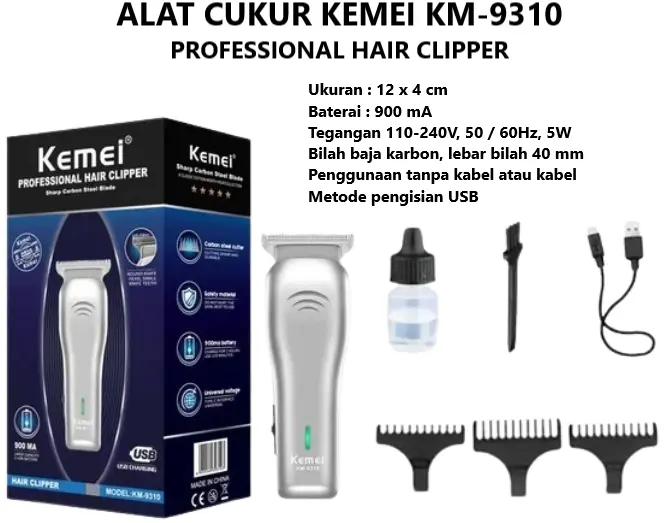 KEMEI PAKET PERALATAN CUKUR / POTONG RAMBUT, KUMIS, WAJAH, TUBUH BERKUALITAS DAN HARGA TERJANGKAU