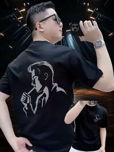 【100% Cotton】Kaos T versi Korea terbaru 2025 / 100% katun / gaya santai dan fashion, sederhana tapi tidak biasa / cetak karakteristik / pakaian yang tidak boleh dilewatkan. Lembut Nyaman