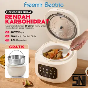 [DEAL] freemir Smart Healthy Magic Com Control Sugar Rice Cooker 1.5 L  Daya 400W Multifungsi Kitchenware