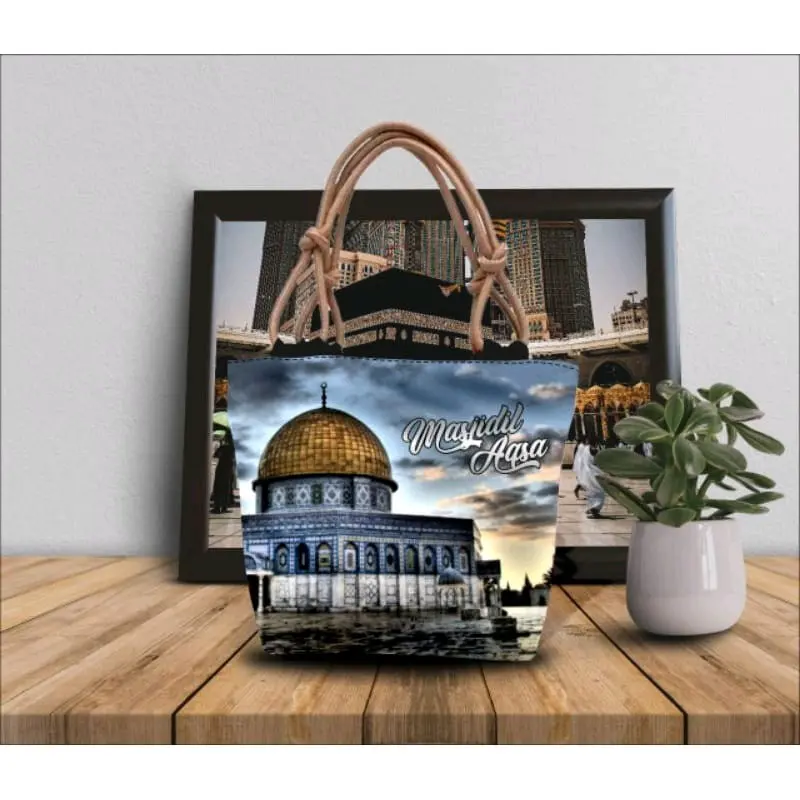 Tas totbeg wanita tali sumbu motip terbaru Tote Totebag Cewek Kanvas 3