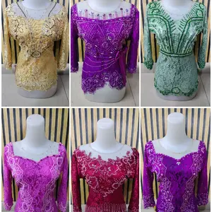 kebaya pendek bahan semi Prancis