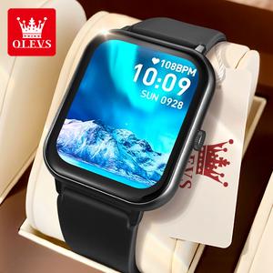OLEVS Smart Watch HZL8202 For Men And Women Original Waterproof Multifunctional with International Warranty Black Strap