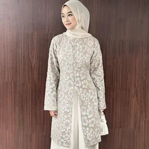 Melati Tunik Atasan Wanita Jaquard | Kondangan | Lamaran | Busui dan Bumil Friendly