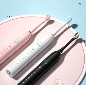6 Mode Sikat Gigi Elektrik Sonic X-3 Pengisian Daya USB Sikat Gigi Getaran Ultrasonik Tahan Air IPX7