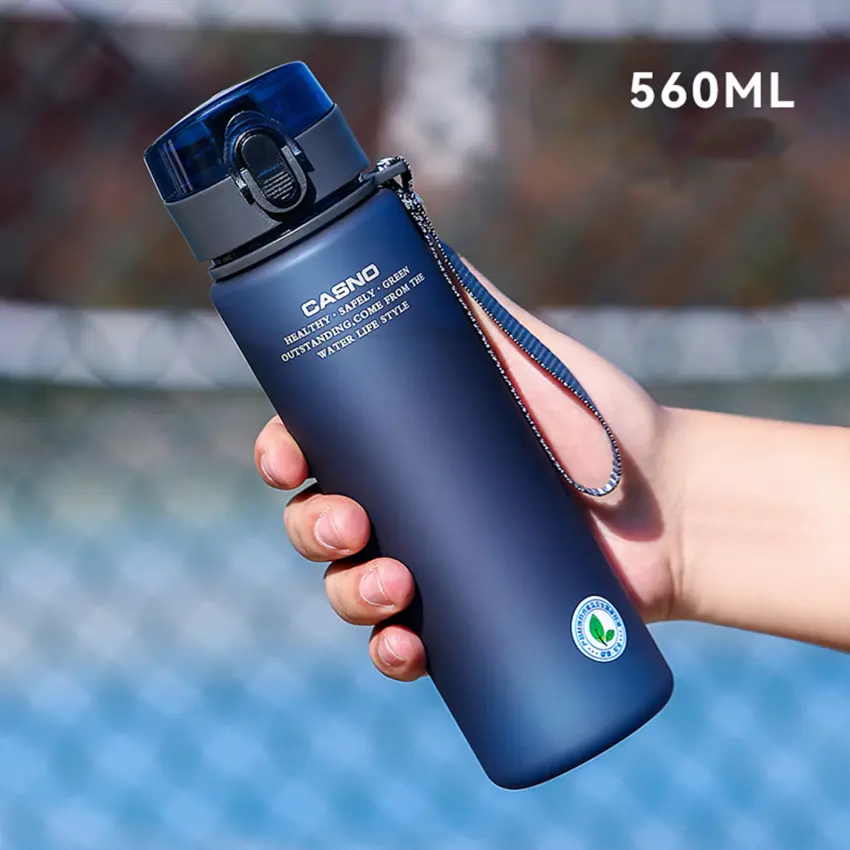 Bình Nước Thể Thao, Không Chứa BPA, Chất Lượng Cao, Cầm Tay, Thích Hợp Đi Du Lịch Và Đi Bộ Đường Dài, Chống Rò Rỉ, Có Sẵn Trong 400ml Và 560ml Sport