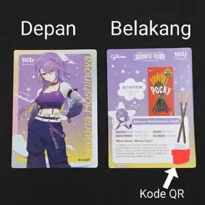 Photocard Kartu Hololive x Pocky Moona Hoshinova 5th Anniversary Live Chromatic Future pocky hololive