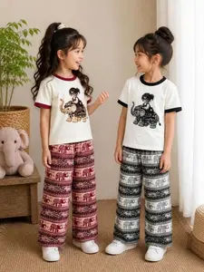 Setelan Gajah Thailand Anak Perempuan Lucu, Nyaman & Kekinian Usia 3-12 Tahun Baju Anak Perempuan Style Celana Mihu Mihu