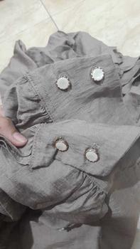 Product Review of CLARA One Set Wanita Payet Mewah Linen Setelan Atasan Rok Kekinian from n**_ 0