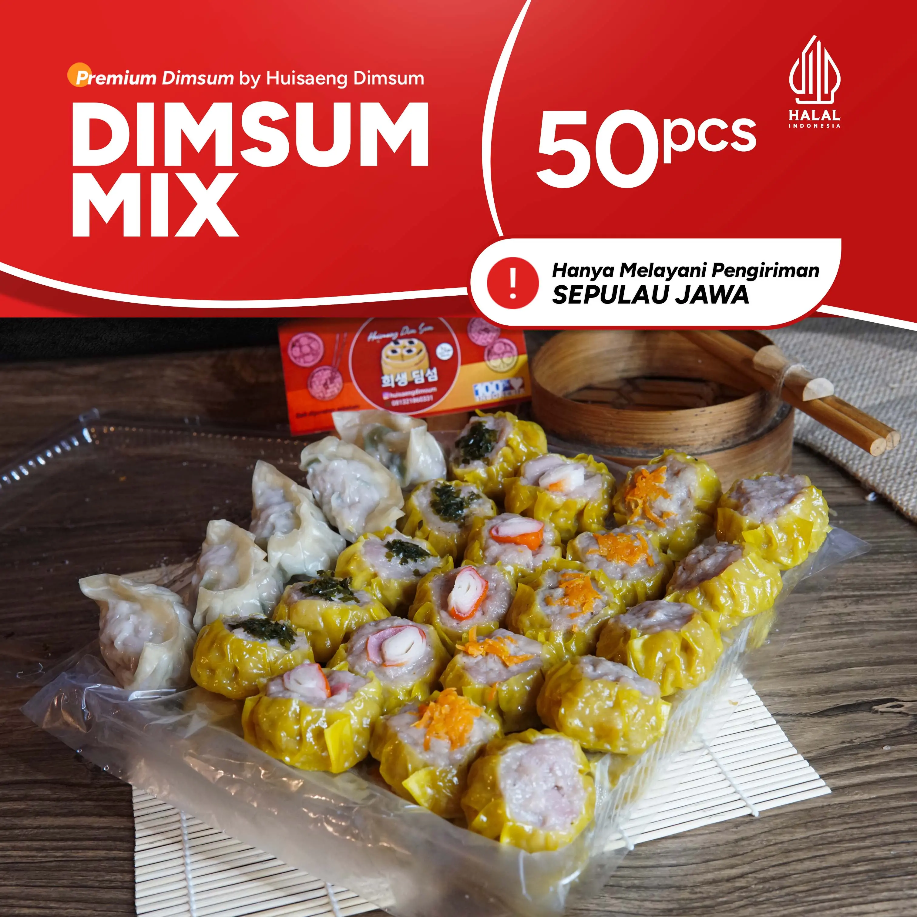 Dimsum Frozen Mix Isi 50 (PENGIRIMAN HANYA PULAU JAWA)