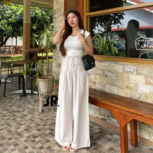 Alika Cullote Pants Semiwool Celana Kulot Kantor Formal Wanita Premium Bahan Semiwool Tidak Melar