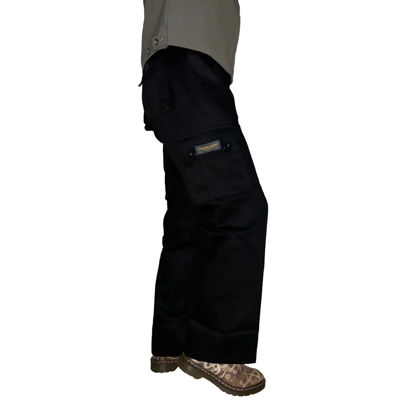 Celana Cargo Baggy Pants Fuckmous Apparel Hijau Army - Cargo Panjang Catton Twill Hijau Army Unisex 0