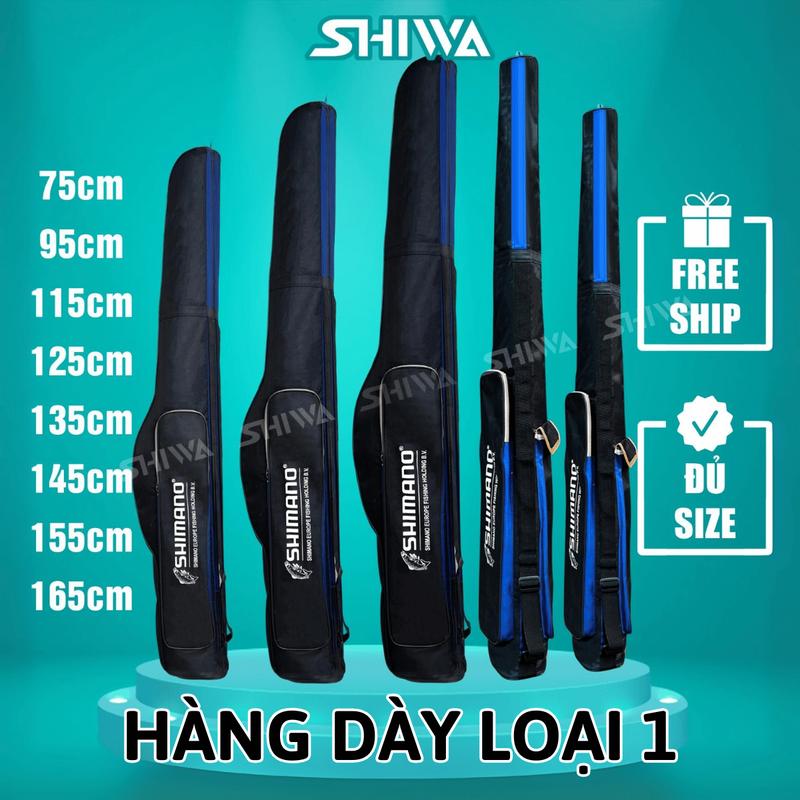 Túi Đựng Cần Câu Cá SHIMANO LOẠI TỐT 3 Ngăn - Bao Đựng Cần Câu Máy Câu Đài Giá Rẻ Shiwa