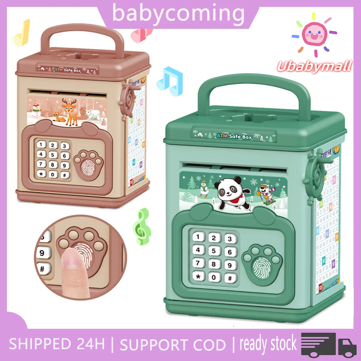 【COD 】Celengan ATM Electric Otomatis Automatic Simpan Elektrik / Tabungan Tempat Nabung Hadiah Ulangtahun Anak Perempuan Laki Laki Tk Paud Sd Mainan Edukasi Anak