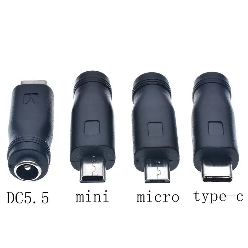 loại c / máy tính bảng micro USB 2.0 đến dc 5.5x2.1 Mm bộ chuyển đổi jack điện…