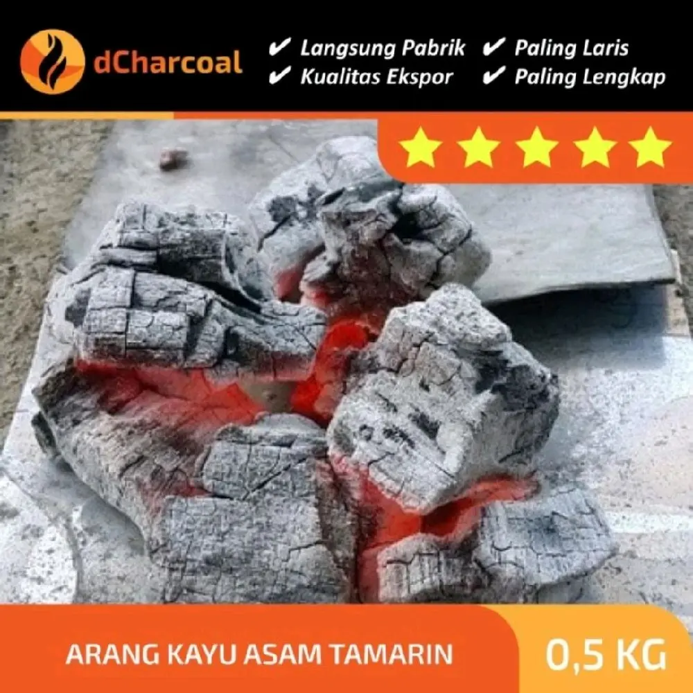 Arang Kayu Asam Thamarind Wood Charcoal