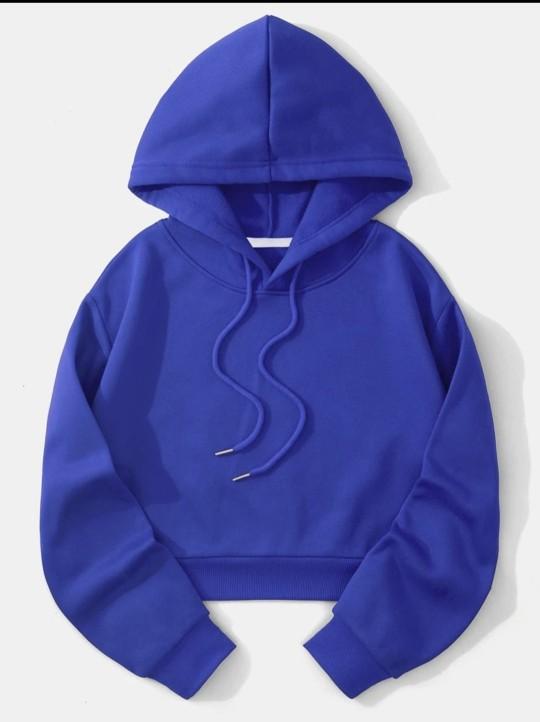 Product Introduction of Sweater Crop Hoodie Wanita Fleece Lembut 8