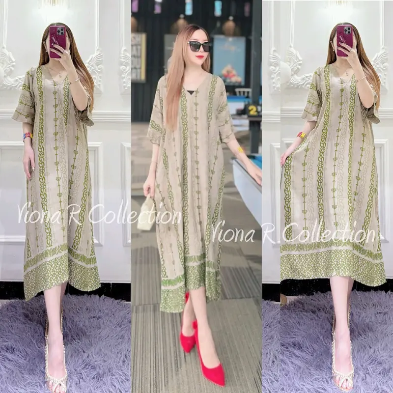 Viona R, Bisa COD Daster DAVIENA Lengan Rempel (Daster Viral & Kekinian) Rayon Wanita Busui Bumil Nyaman 2
