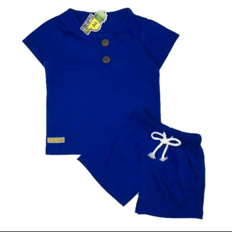 Setelan Anak KIANO Untuk Perempuan & Laki-laki Usia 1-6 Th Baju Stelan anak cewe,cowo Arsy polos kancing di dada 6