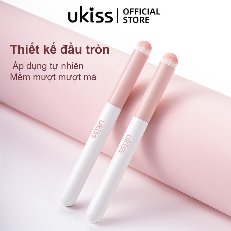 UKISS Cọ Môi Đầu Tròn, Tóc Sợi Nhân Tạo Mềm, Ứng Dụng Tự Nhiên, Chiều Dài 12CM Cosmetic Mỹ Phẩm Trang Điểm