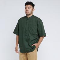 Gambar MGee Baju Koko Kemeja Pria Shanghai OVERSIZE Shirt Ahmir C004 Green - S dari everywearmgee Kab. Bandung 4 Tokopedia