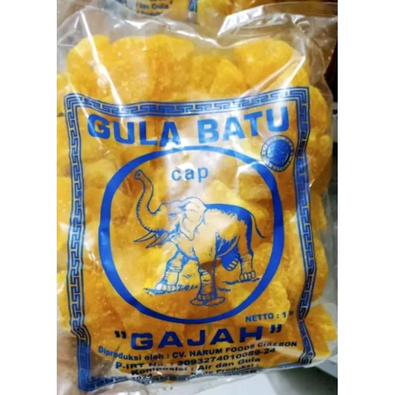 Gula batu khas Cirebon Kemasan 1 kg Tebu Sugar Manis Putih