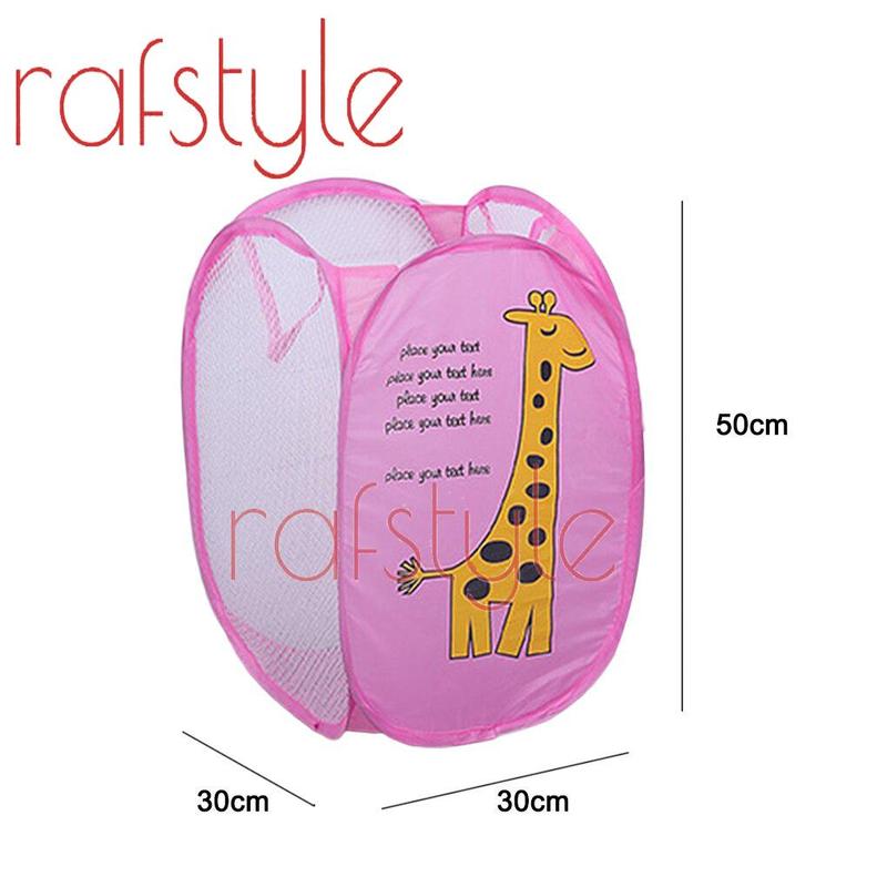 BINTANGLIMA Keranjang Baju Kotor Lipat Motif atau Laundry Basket SerbaGuna Impor 5