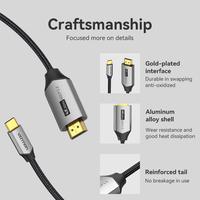 Gambar Vention Kabel USB Type C to HDMI 4K 60hz HDCP 2.2 Converter Cable 1M 2M - CRB - 1.5M dari Vention By Andalan Kota Administrasi Jakarta Utara 4 Tokopedia