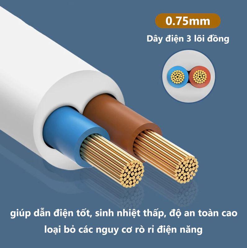 Ổ cắm điện đa năng - Có công tắc + đầu cắm USB - Tiện lợi 5