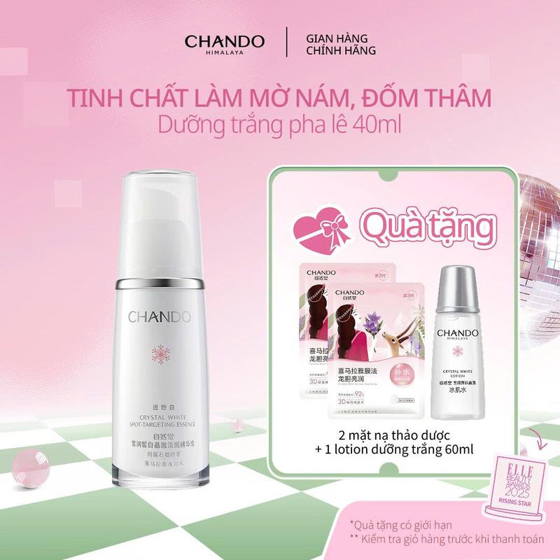  TUN PHẠM x CHANDO  Tinh chất Làm mờ nám đốm thâm và Dưỡng trắng Pha lê 40ml Chando Himalaya 