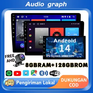 8G+128G IPS Screen Head Unit 7/9/10 Inch Car Android 13 Navigasi Untuk TOYOTA Daihatsu Mitsubishi android mobil 10 inch ram 4 HONDA SUZUKI Hyundai NISSAN Double Din tv mobil android