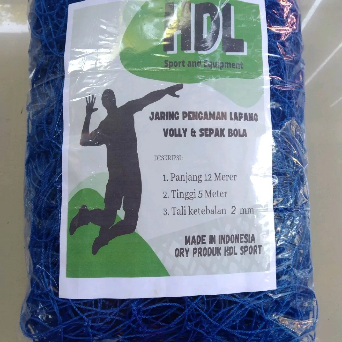 PROMO COD JARING 12X5 TALI 1.5MM UNTUK LAPANGAN BOLA VOLY/FUTSAL/SEPAK BOLA/DAN PAGAR HALAMAN