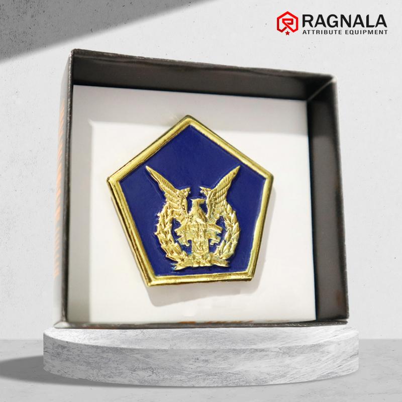 Baret Camel TNI AU dengan Emblem Satu Set 3