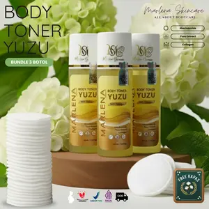 PAKET HEMAT ISI 3 TONER LIME YUZU COLLAGEN FREE KAPAS