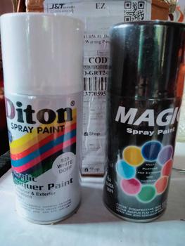 Product Review of A.Pilok Pilox Cat Semprot Diton 300cc black doff 884 clear 8540 putih 840 biru hitam 839 merah cabe yellow 841 vario pink 842 Bluish Grey 8251 special purple 8145 Gold Silver Bronze Titani Car Metallic Paint from M**i K**n 0