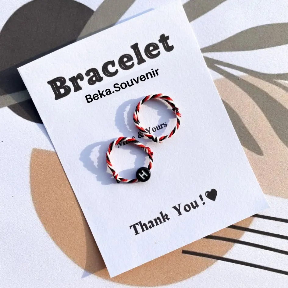 [2pcs]Cincin tridatu inisial huruf bulat