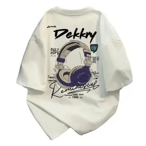 NVMD Baju Pria Distro T-shirt Kaos Pria Casual look Desain trendy buat kamu yang aktif dan stylish. SLNDXURTK019-ZF Hitam&Putih