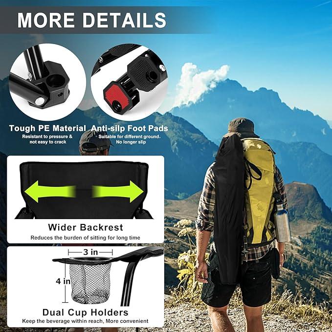 kursi lipat camping portableBahan oxford kursi camping outdoor serbagunafurnitur berkemah camping furniture folding chair 8