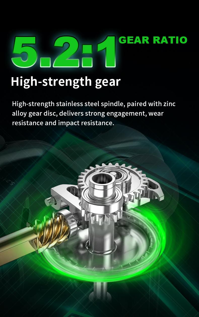 Cadence EIves Mini Spinning Reel, 123g Ringan ultralight , Bearing 6+1BB, Brek 3kg, Nisbah 5.2:1, Kekili Mikro Mesin Tepat, Design Khas Ikan Lure Toman/Kelah/Bass, Sesuai Memancing Sungai Jernih