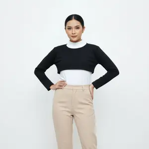Manset Bolero Lengan Panjang Kimberly Long Bolero Crop Top Baju High Quality Bahan Spandex Nyaman Elastis Ukuran M L XL