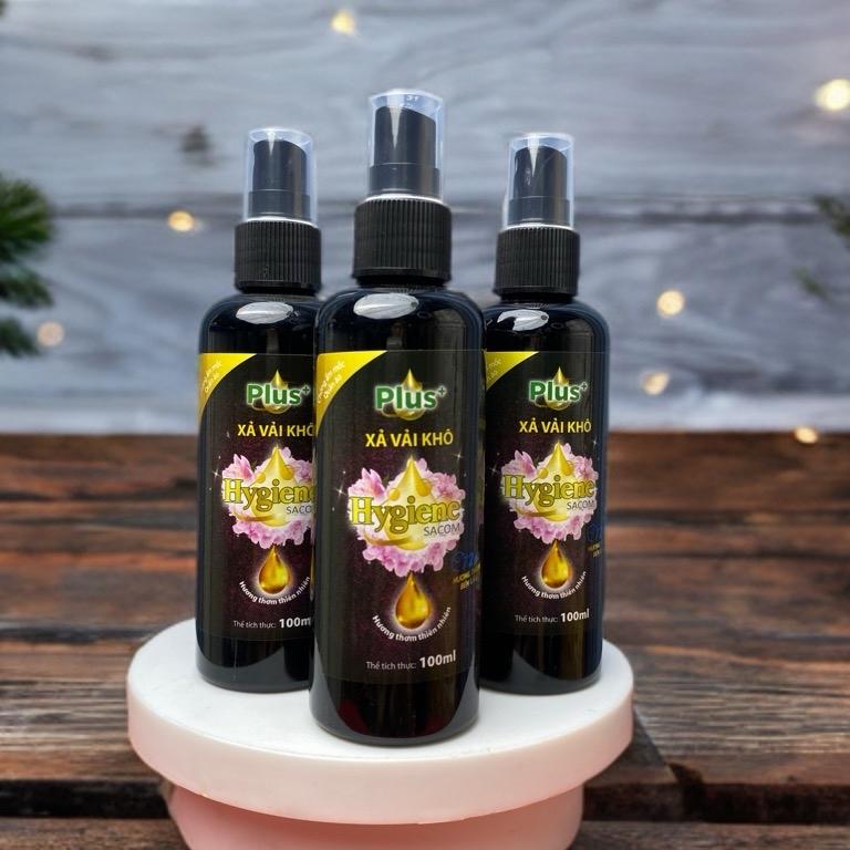 [giá sỉ] Combo 3 chai xịt vải khô Hygiene sacom 100ml mỗi chai dạng xịt tiện lợi mùi hương thơm hương dịu nhẹ lưu hương tốt chống ẩm mốc quần áo
