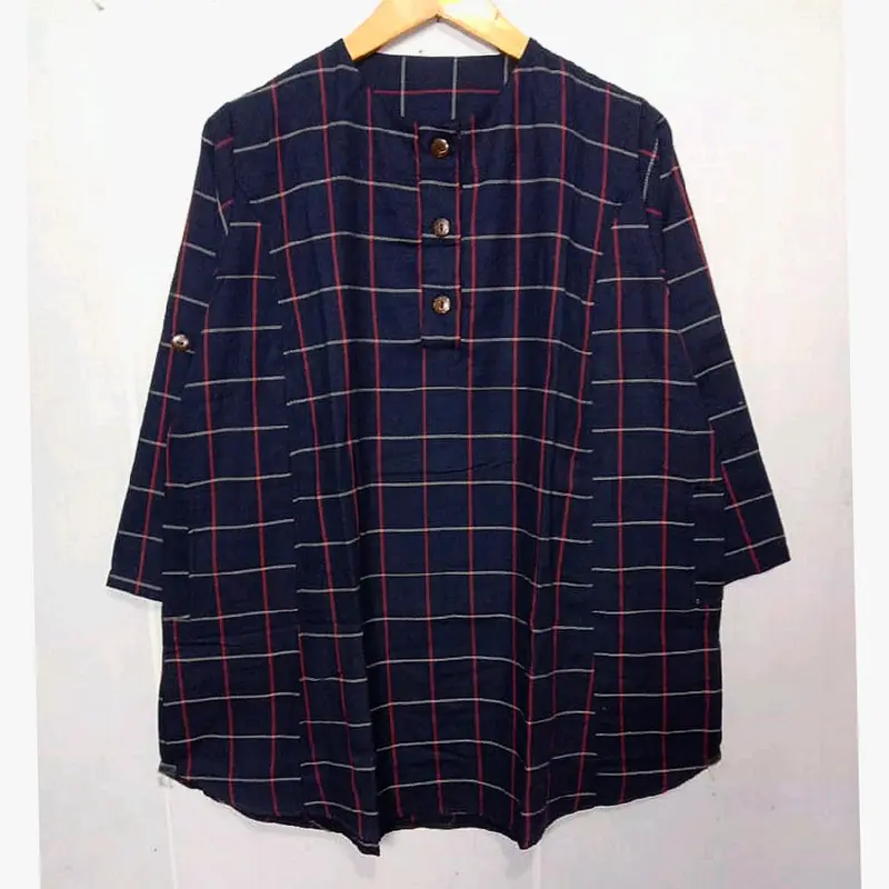 Atasan Tunik Wanita Lengan Panjang / Pakaian Jumbo Size 5L LD 130  Kotak Busui 1
