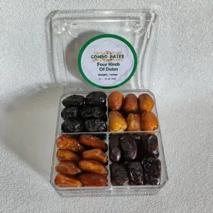 Paket kurma kombinasi 4 macam 500GRAM / PAKET KURMA 4 IN 1 | Korma Mix 4in1 | Oleh-oleh Sekat 4 Gift Dates Ajwa