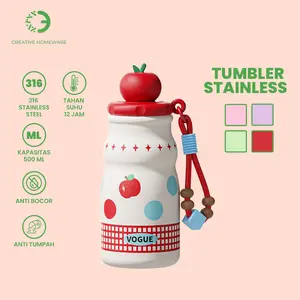 Tumbler 500ML BPA free Stainless Steel Botol Minum Anti tumpah