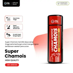 Waxouse Chamois High Quality Super Chamois, Lap Serat Sintetis, Lap Pengering Motor & Mobil Car Kendaraan