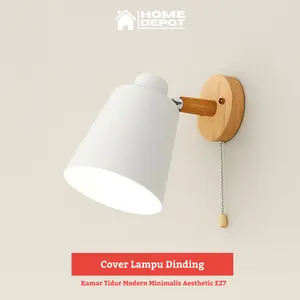 Cover Lampu Dinding Kamar Tidur Modern Minimalis Aesthetic Tempel