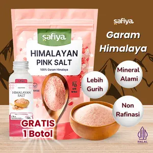 [Buy 1 Get 1] Garam Himalaya 1 Kg Safiya Himalayan Pink Salt Penyedap Rasa Natural