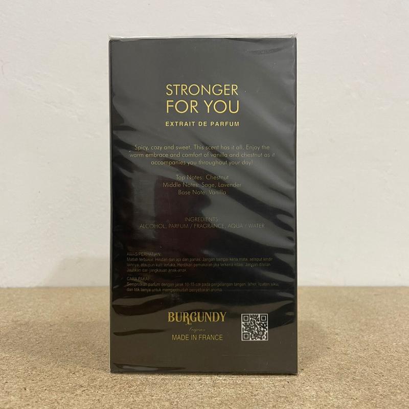 Parfum Pria Burgundy Stronger For You Extrait De Parfum 100ml for Men 5
